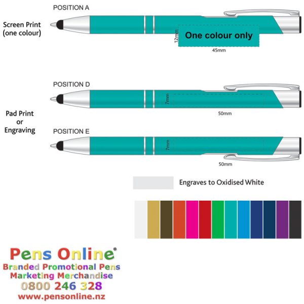 Stylus Pen - Panorama Anodised Metal Stylus Pen - Template